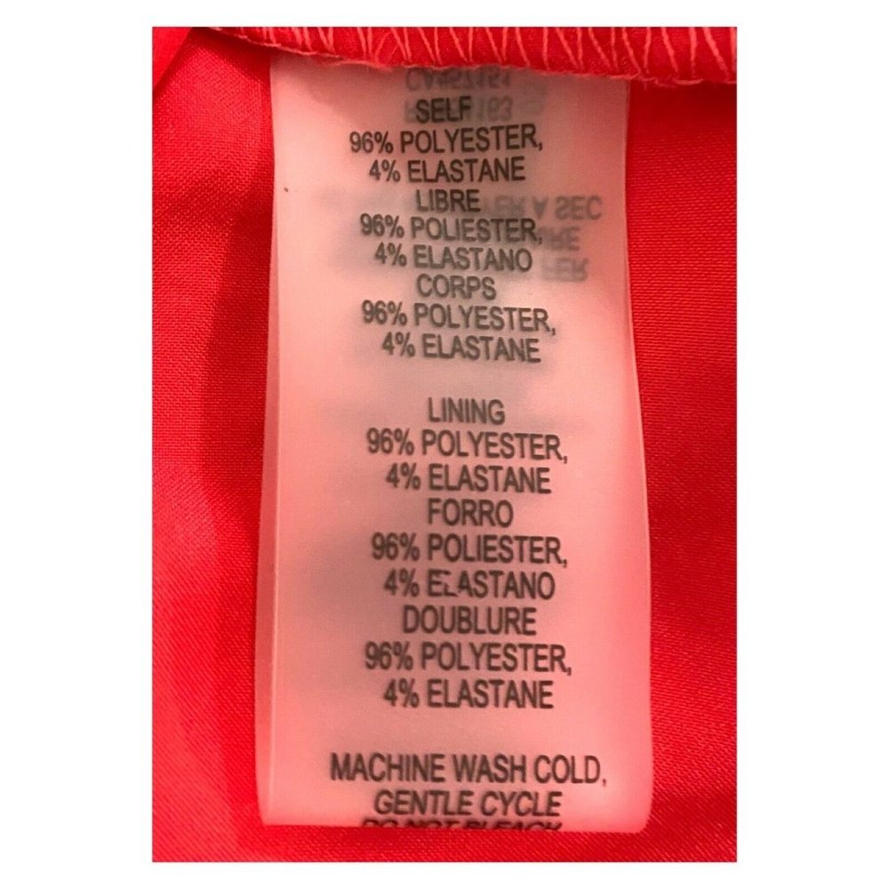 Vince Camuto Flutter Sleeve Crepe Calypso Coral D… - image 8